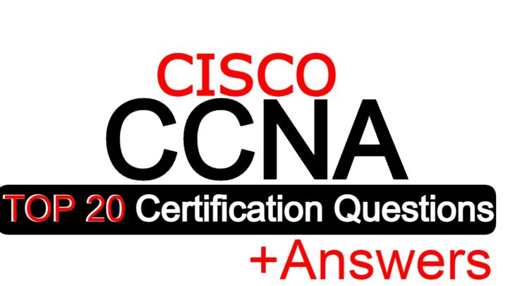 Top 20 simplified CCNA certification questions with answers and examples