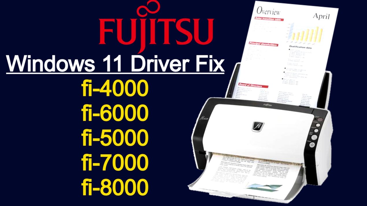 Fix for PaperStream TWAIN Fujitsu fi-6110, fi-6130, fi-6140, fi-4, fi-5,fi-7, fi-8 Windows 11 error