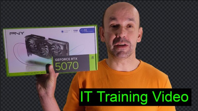 How to upgrade GPU Video Card, Training Course for IT, RTX 2060 to RTX 5070 benchmark.