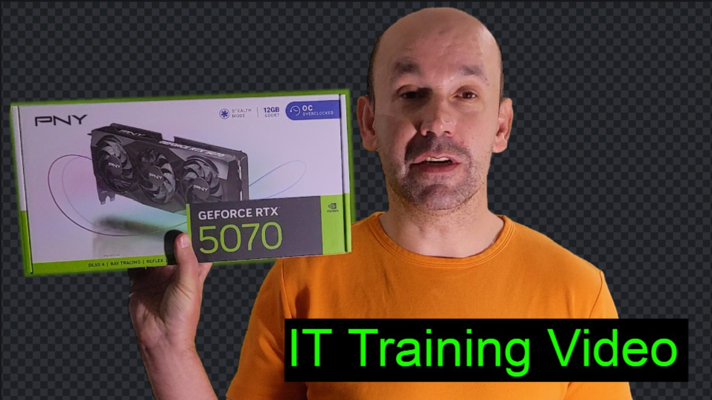 How to upgrade GPU Video Card, Training Course for IT, RTX 2060 to RTX 5070 benchmark