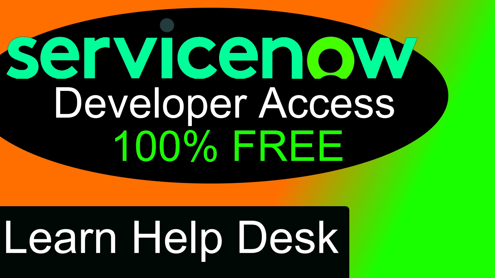 Gain access to Developer Instance of ServiceNow for free ticketing system with Help Desk Training.
