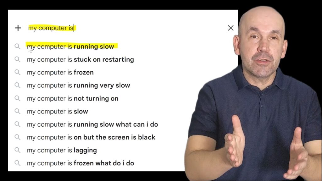 web's most searched IT support question "my computer is..."