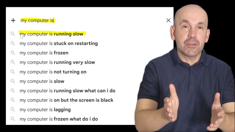 web's most searched IT support question "my computer is..."